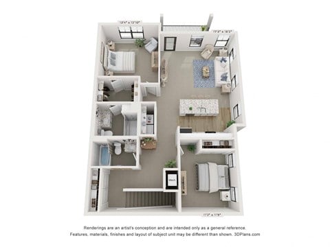 Leona Floor Plan with Dimensions